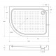 Акриловый поддон 120х80 правосторонний BelBagno TRAY-BB-RH-120/80-550-15-W-R с сифоном Акриловый поддон 120х80 правосторонний BelBagno TRAY-BB-RH-120/80-550-15-W-R с сифоном