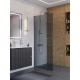 Душевая перегородка BelBagno UNO-L-1-TB-90-GR-Cr профиль хром, стекло серое Душевая перегородка BelBagno UNO-L-1-TB-90-GR-Cr профиль хром, стекло серое
