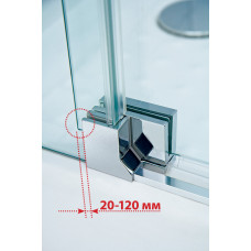 Душевой уголок Cezares SLIDER-AH-2-80/90-90/100-C-Cr