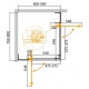 Душевой уголок Cezares SLIDER-AH-2-70/80-80/90-GRIGIO-Cr