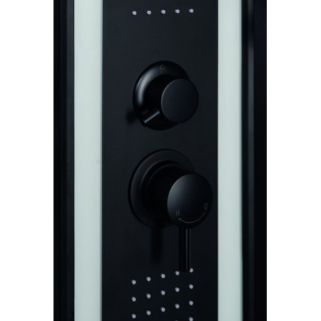 Душевая кабина Niagara Premium NG-6902-01G BLACK (100х100х210) низкий поддон(16см),черный,стекло тонированное,4 места