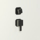 Душевая кабина Niagara Standart ST100/80/15Q/BL (100х80х215) прямоугольник,поддон 15см,распашная,проф.черный,3 места