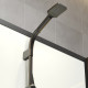 Душевая кабина Niagara Standart ST120/90/15Q/BL/BK (120х90х200) прямоугольник,поддон 15см,распашная,проф.черный,без крыши,3 места