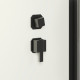 Душевая кабина Niagara Standart ST80/15Q/BL/BK (80х80х200) квадрат,поддон 15см,распашная,проф.черный,без крыши,3 места
