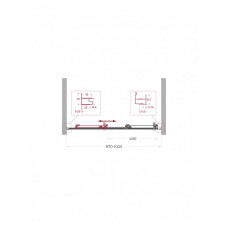 Дверь в проём BelBagno  UNO-195-BF-3-100-C-Cr