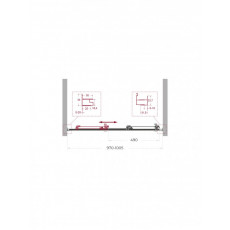 Дверь в проём BelBagno  UNO-195-BF-3-100-C-Cr