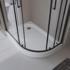 Акриловый поддон 100х80 левосторонний BelBagno TRAY-BB-RH-100/80-550-15-W-L с сифоном