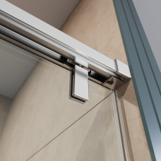 Душевая дверь шириной 130см BelBagno SOFT_CLOSE-1-BF-1-130-C-Cr профиль хром, стекло прозрачное