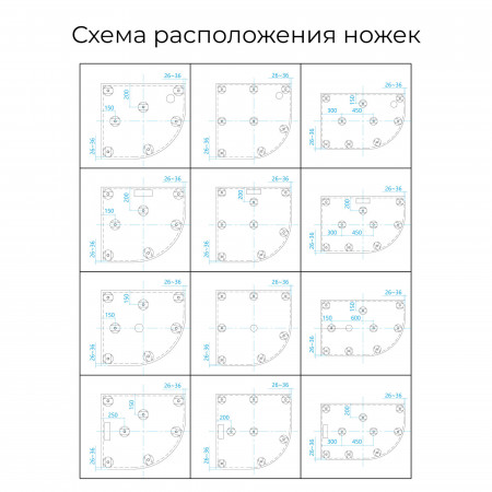 Душевой поддон полукруглый RGW ST/R-Tr Терракот 900x900 Душевой поддон полукруглый RGW ST/R-Tr Терракот 900x900