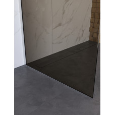 Душевая перегородка BelBagno UNO-L-1-TB-90-BR-Cr профиль хром, стекло бронза