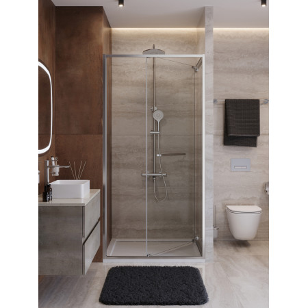 Душевая дверь Cezares LUX-B-FS-1-90-C-CR, 90х195, профиль хром, стекло прозрачное Душевая дверь Cezares LUX-B-FS-1-90-C-CR, 90х195, профиль хром, стекло прозрачное