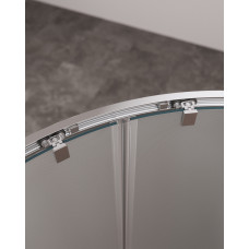 Душевой уголок Cezares MOLVENO-RH-22-120/110-P-Cr, 120х110х195, профиль хром, стекло Punto матовое