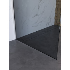 Душевая перегородка BelBagno UNO-L-1-TB-100-GR-Cr профиль хром, стекло серое