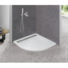Поддон из искусственного мрамора 80х80 Cezares TRAY-AS-R-80-30-W без сифона