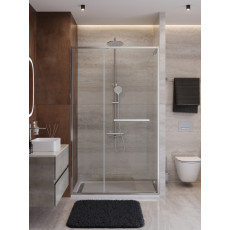 Душевая дверь Cezares LUX-B-FS-11-130-C-CR, 130х195, профиль хром, стекло прозрачное