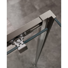 Душевой уголок Cezares MOLVENO-AH-12-160/90-C-GM-IV, 160х90х195, профиль оружейная сталь, прозрачное стекло