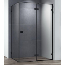 Душевой уголок Cezares BELLAGIO-AH-1-140/90-C-NERO, 140х90х197, профиль черный, прозрачное стекло