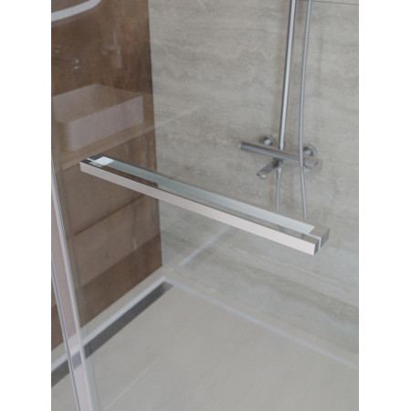 Душевой уголок Cezares LUX-AH-FS-11-110/100-C-CR, 110х100х195, профиль хром, стекло прозрачное Душевой уголок Cezares LUX-AH-FS-11-110/100-C-CR, 110х100х195, профиль хром, стекло прозрачное