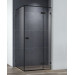 Душевой уголок Cezares BELLAGIO-A-1-100-C-NERO, 100х100х197, профиль черный, прозрачное стекло
