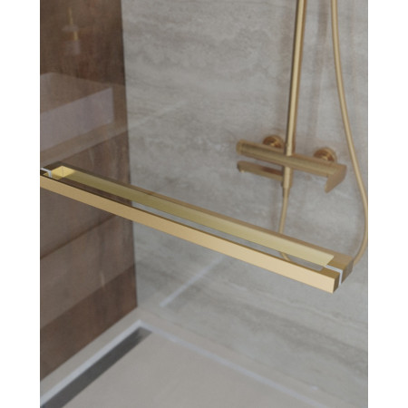 Душевая дверь Cezares LUX-B-FS-1-100-C-BORO, 100х195, профиль брашированное золото, стекло прозрачное Душевая дверь Cezares LUX-B-FS-1-100-C-BORO, 100х195, профиль брашированное золото, стекло прозрачное