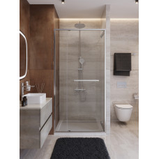 Душевая дверь Cezares LUX-B-FS-11-100-C-CR, 100х195, профиль хром, стекло прозрачное