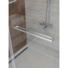 Душевой уголок Cezares LUX-AH-FS-11-100/80-C-CR, 100х80х195, профиль хром, стекло прозрачное