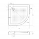 Акриловый поддон 95х95 BelBagno TRAY-BB-R-95-550-15-W с сифоном Акриловый поддон 95х95 BelBagno TRAY-BB-R-95-550-15-W с сифоном