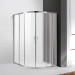 Душевой уголок Cezares MOLVENO-RH-22-110/100-P-Cr, 110х100х195, профиль хром, стекло Punto матовое