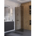 Душевая перегородка BelBagno UNO-L-1-TB-90-BR-Cr профиль хром, стекло бронза