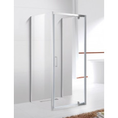 Душевой уголок Cezares MOLVENO-BA2-100/90-C-Cr-IV, 100х90х195, профиль хром, стекло прозрачное