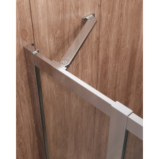 Душевой уголок Cezares MOLVENO-RH-22-120/110-C-Cr-IV, 120х110х195, профиль хром, стекло прозрачное