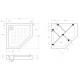 Акриловый поддон 90х90 BelBagno TRAY-BB-P-90-15-W с сифоном Акриловый поддон 90х90 BelBagno TRAY-BB-P-90-15-W с сифоном
