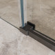 Душевая дверь шириной 150см BelBagno SOFT_CLOSE-1-BF-1-150-C-GM профиль оружейная сталь, стекло прозрачное Душевая дверь шириной 150см BelBagno SOFT_CLOSE-1-BF-1-150-C-GM профиль оружейная сталь, стекло прозрачное