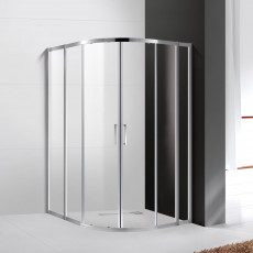 Душевой уголок Cezares MOLVENO-RH-22-110/100-C-Cr-IV, 110х100х195, профиль хром, стекло прозрачное