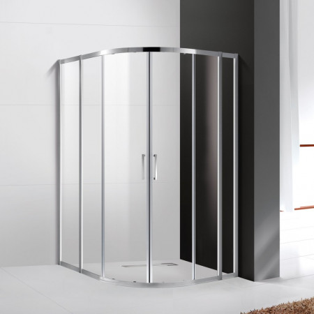 Душевой уголок Cezares MOLVENO-RH-22-110/100-C-Cr-IV, 110х100х195, профиль хром, стекло прозрачное