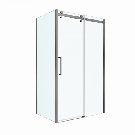 Душевой уголок BelBagno MARINO-2-AH-1-130/80-C-GM 130х80см профиль оружейная сталь, стекло прозрачное Душевой уголок BelBagno MARINO-2-AH-1-130/80-C-GM 130х80см профиль оружейная сталь, стекло прозрачное