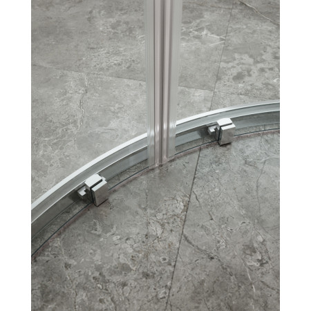 Душевой уголок Cezares MOLVENO-RH-22-110/100-C-Cr-IV, 110х100х195, профиль хром, стекло прозрачное