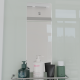 Душевая кабина квадратная, распашная дверь, стеклянная, профиль белый - RGW AN-207 (900x900, Белый)