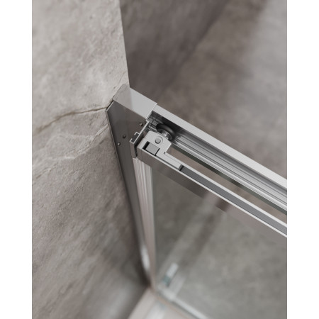 Душевой уголок Cezares MOLVENO-AHF-31-120/90-C-CR-IV, 120х90х195, профиль хром, стекло прозрачное