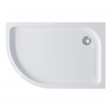 Акриловый поддон 120х80 правосторонний BelBagno TRAY-BB-RH-120/80-550-15-W-R с сифоном