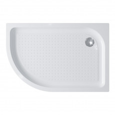 Акриловый поддон 120х80 правосторонний BelBagno TRAY-BB-RH-120/80-550-15-W-R с сифоном