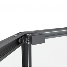 Душевой уголок Black & White S1150-9090GM