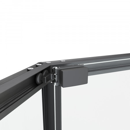Душевой уголок Black & White S1150-9090GM