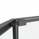 Душевой уголок Black & White S1150-9090GM