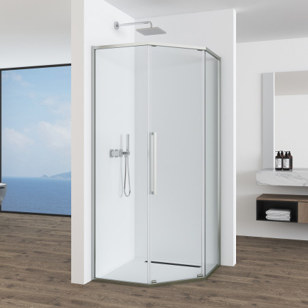 Душевой уголок Black & White S1150-9090N