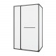 Душевой уголок Black & White S1180-1290GM