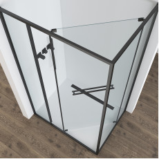 Душевой уголок Black & White S1180-1290GM