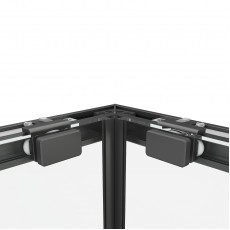 Душевой уголок Black & White S1220-9090GM