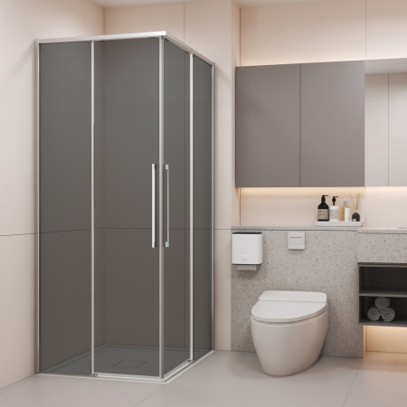 Душевой уголок Black & White S1220-9090N-GG