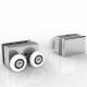 Душевой уголок Black & White SX715 1500 х 1000 Chrome